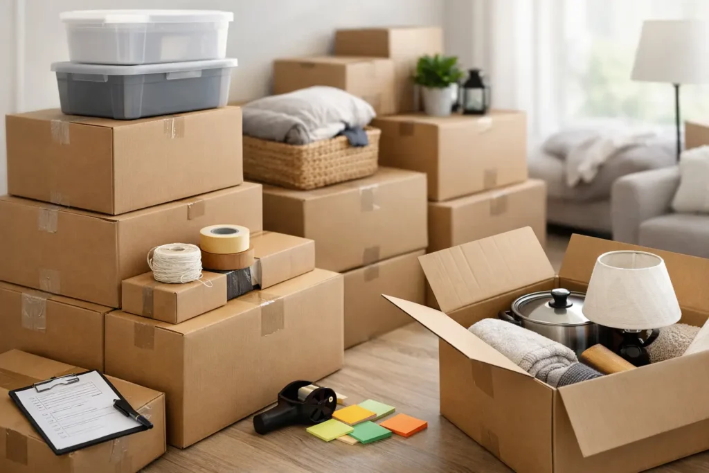 How to Organize Moving Boxes Without the Chaos